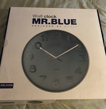 Mr Blue Karlsson Clock Wall Clock Large 