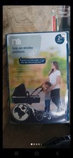 MOTHERCARE UNIVERSAL CHILD HOP ON BLACK  BUGGY BOARD PLATFORM WITH WHEELS 2-6