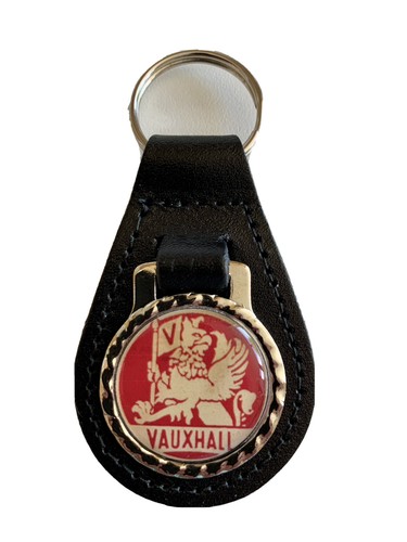 Black leather keyring fob - , keyring/