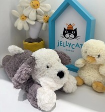 Jellycat Tumblie Sheep Dog Plush New With Tags & Dust Bag