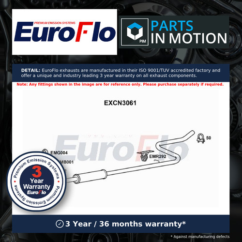 Exhaust centre box fits - box,