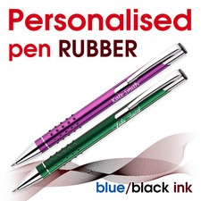 Personalised metal pen RUBBER