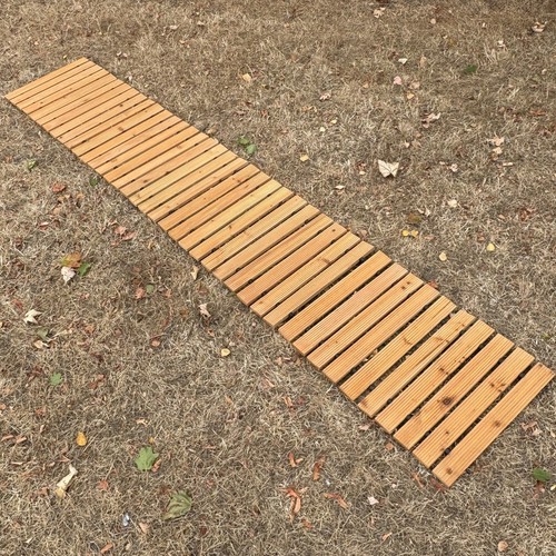 Wooden garden path - wooden,
