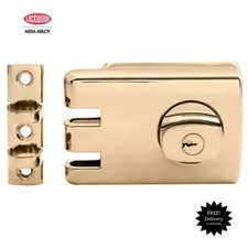 Lockwood Deadlock 355-ASSA-FRONT DOOR LOCK-Free Postage -355NEVB