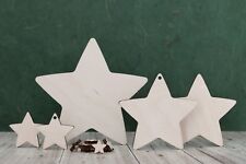 Wooden star shapes, plywood craft blank cutout, Plaques, tags, pyrography
