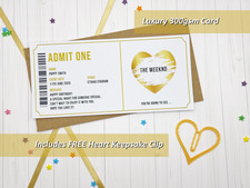 Personalised Theatre Ticket Event Ticket Concert Ticket Reveal Scratch Card Xmas