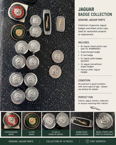 Jaguar badge collection and