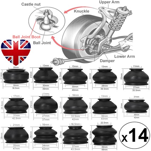 14x multipack ball joints dust - 14x,