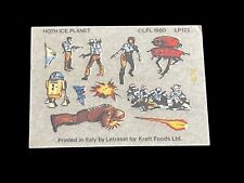 Vintage 1980 Star Wars Dairylea Food Premium Letraset Transfer Sheet Chewbacca