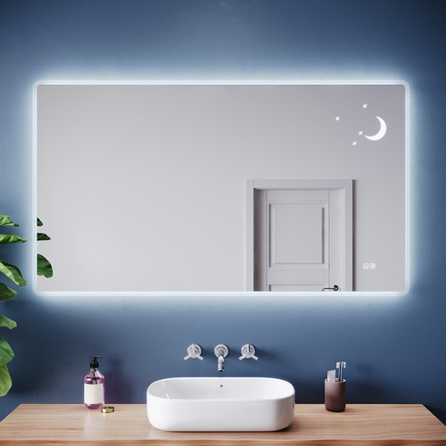 Illuminated bathroom mirror - illuminated,