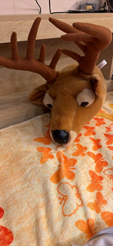 Brown plush reindeer deer - brown,