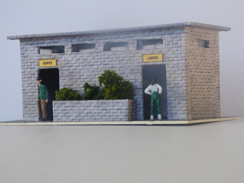 Scale model public toilet - scale,