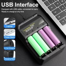 4 Slots USB Charging Battery