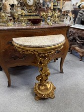 Gilt Cherub Demi Lune Rare