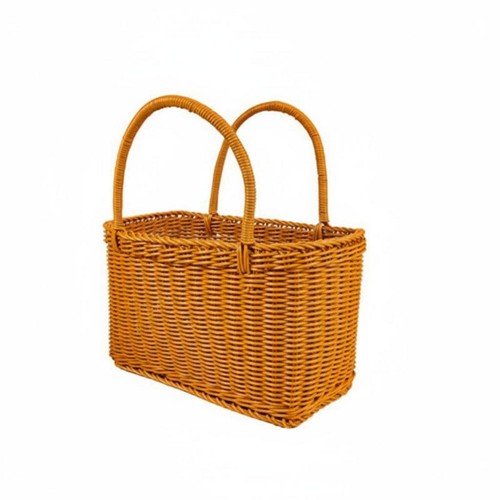 Wicker storage basket - basket, with