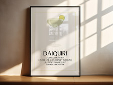 Daiquiri Cocktail Poster Print