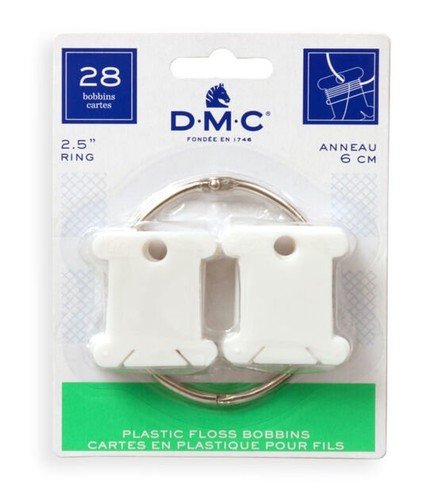 28x dmc plastic - bobbins, ring