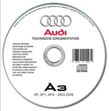 Audi A3 (8P) 2003-2008  manuale officina su cd