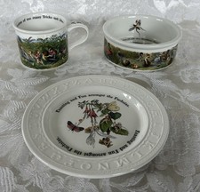 Portmeirion Enchanted Garden ABC Plate, Porringer and  Set