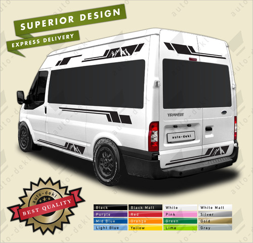Mountain stripe stickers - mountain, for