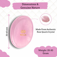 Rose Quartz Worry Stone –