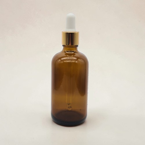 Amber glass bottles gold - bottles,