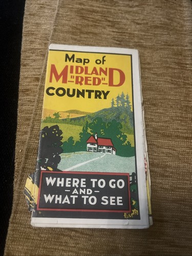 Vintage midland red - bus, &