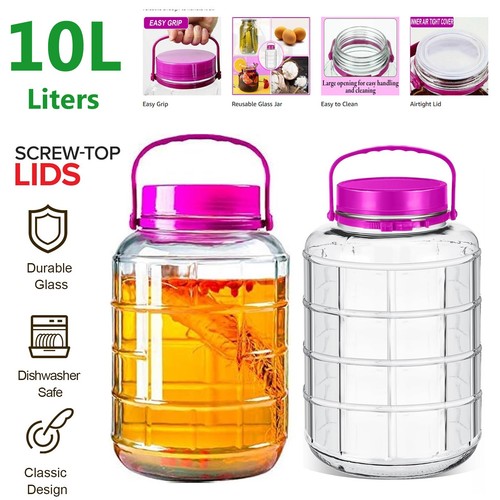 Large 10l glass storage - 10l, jar