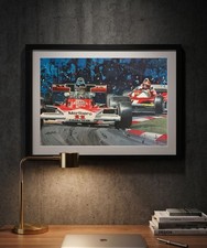James Hunt & Niki Lauda A3