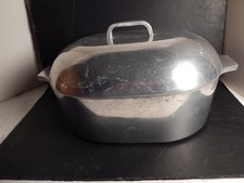 Vintage Royalty Nasco Aluminum 13 QT Roaster & Lid + Trivet Magnalite Style