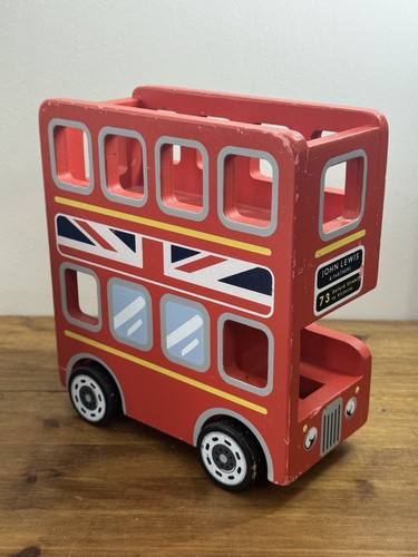 Wooden red london bus - wooden,