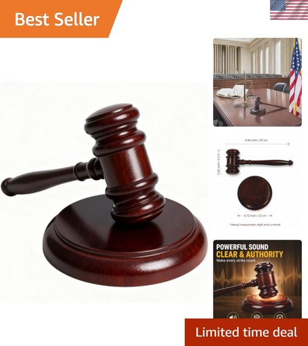 Durable inch wooden - 9.8, gavel