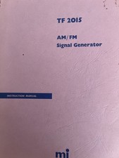 MARCONI TF2015 AM/FM SIGNAL GENERATOR MANUAL