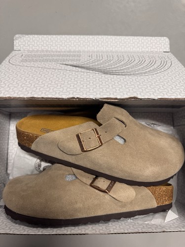 Birkenstock boston clog taupe - birkenstock,