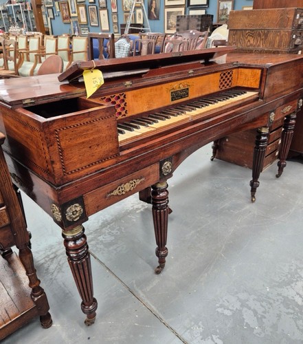 Regency mahogany square piano