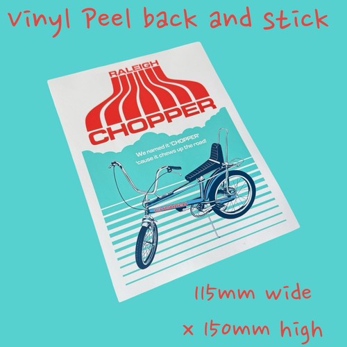 Raleigh chopper vinyl sticker - raleigh,
