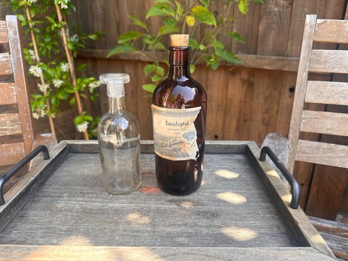 Pair vintage apothecary - of,