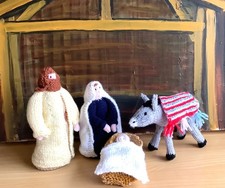knitted part of the nativity
