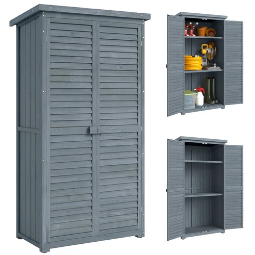 Outsunny wooden garden storage - wooden,