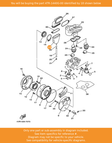 Yamaha joint air filter - yamaha, joint,