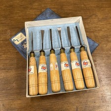 Vintage 6 Piece Carving Chisel Set - British Made 