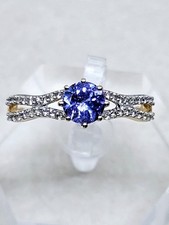 9ct Gold AA Tanzanite & White