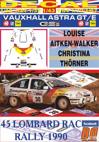 Decal vauxhall astra gte - vauxhall,