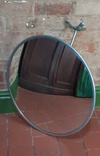 Vintage industrial shop mirror - industrial,