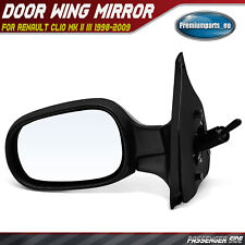 Manual Wing Mirror Passenger Side for Renault Clio MK II MK III 1998-2009 Primed