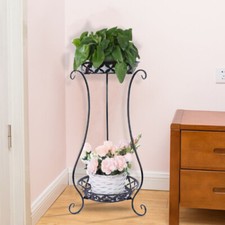 64cm Tall Metal Flower Plant