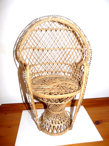 Small wicker rattan doll s - small, wicker/