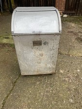Vintage Galvanised Feed Bin/ Log Bin