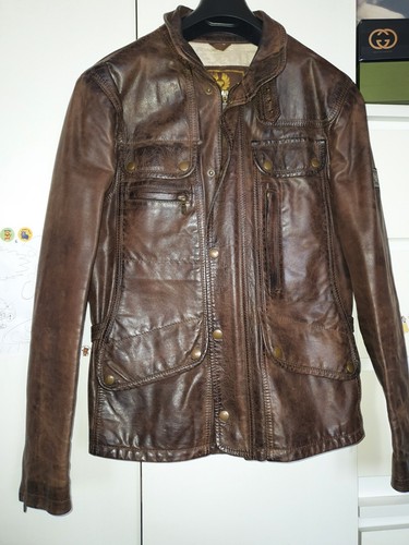 Belstaff leather jacket mens - leather, l