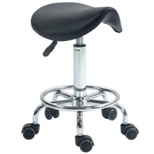 Salon Saddle Stool, Rolling